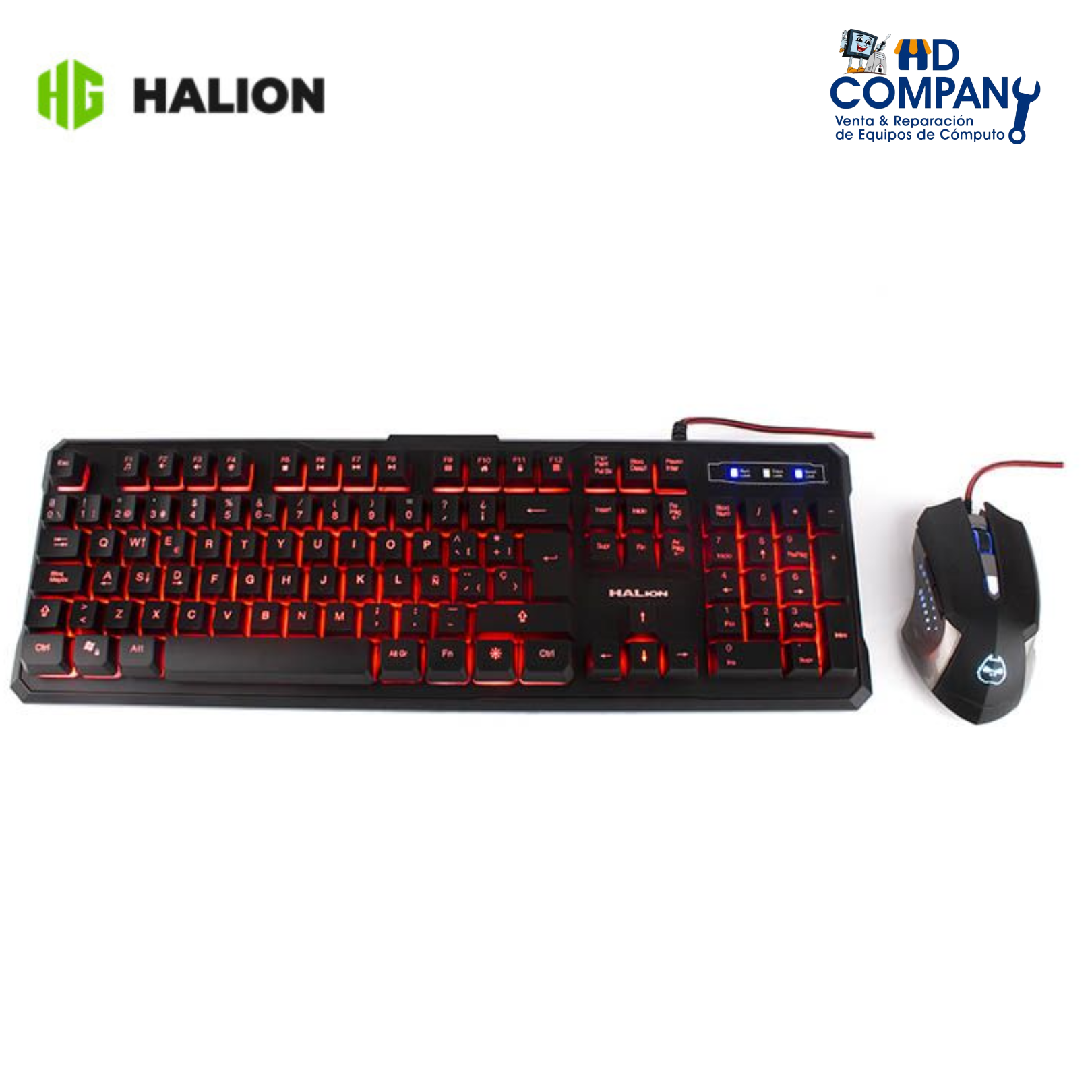 Kit teclado y mouse HALION odin HA-515C gamer