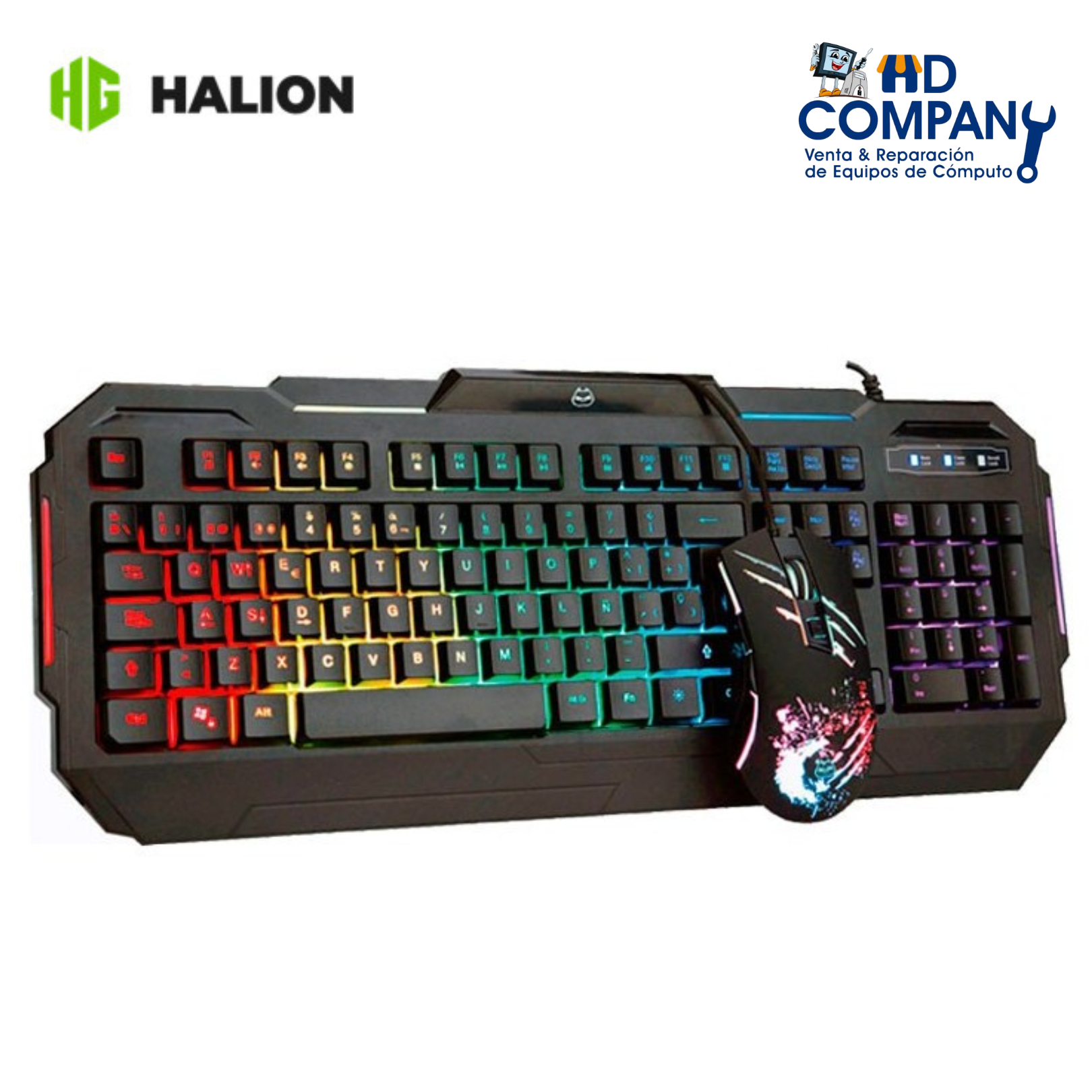 Kit teclado y mouse HALION tornado HA-818C gamer
