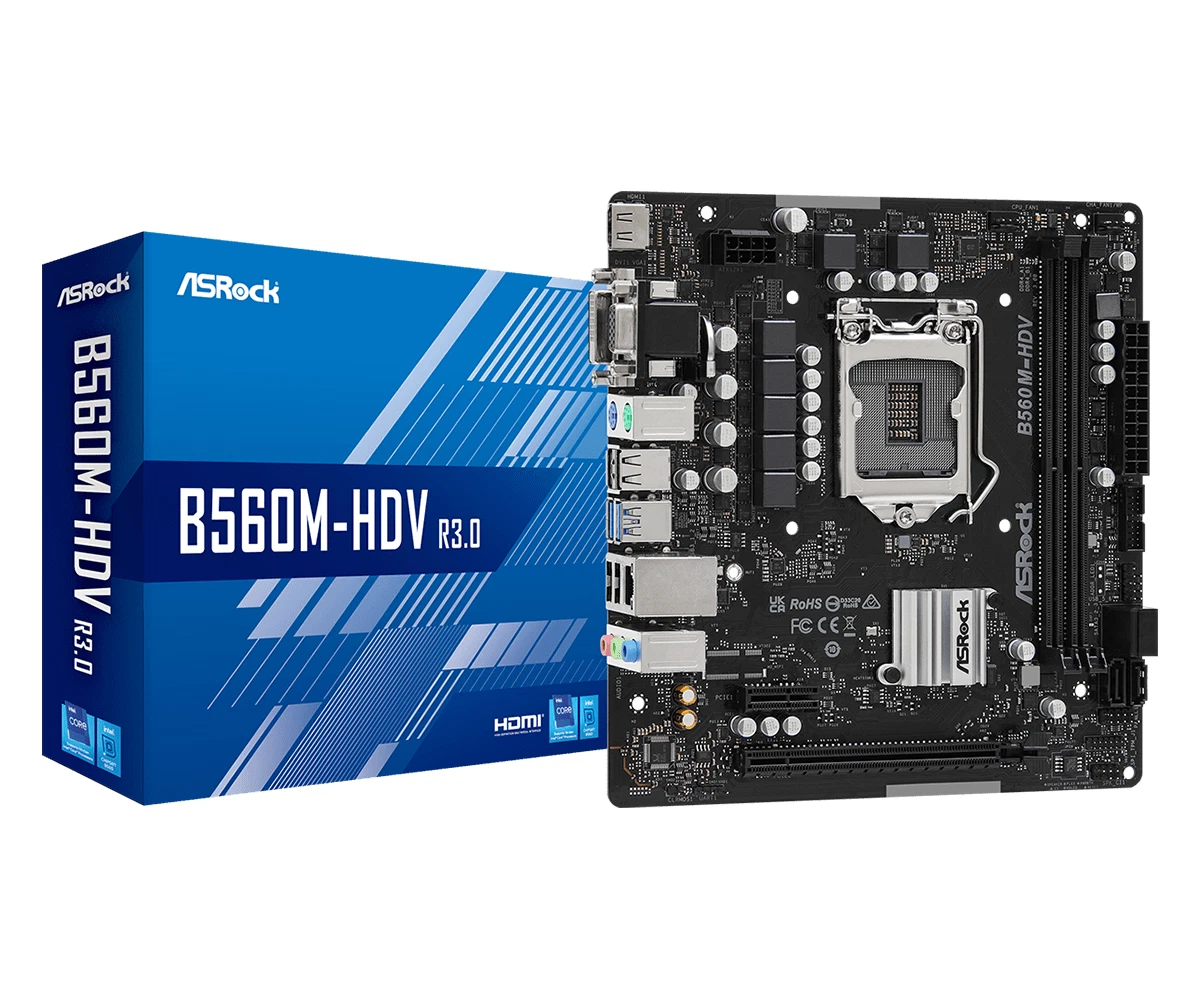 MAINBOARD ASROCK B560M-HDV LGA 1200 10ta 11va