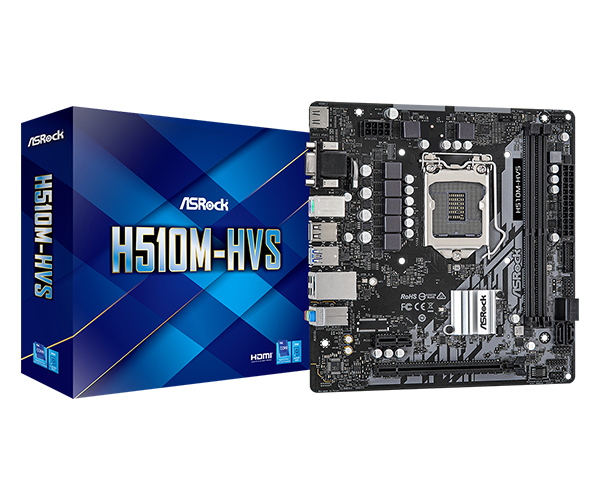 MAINBOARD ASROCK H510M-HVS LGA 1200 10ta 11va