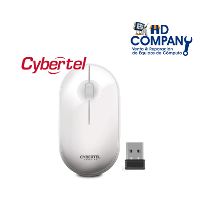 MOUSE INALAMBRICO RECARGABLE CYBERTEL CYCLONE CYB M500-3M BT+WIFI BLANCO |DPI 1600