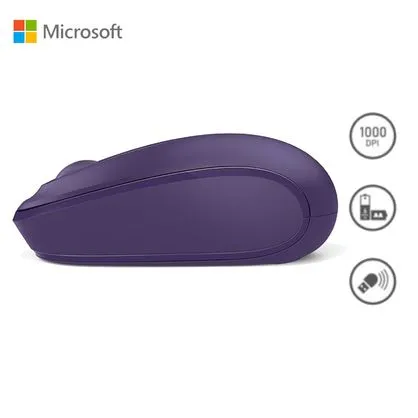MOUSE MICROSOFT WIRELESS MOBILE SOURIS 1850 PURPLE