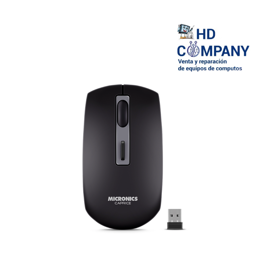 MOUSE RECARGABLE CAPRICE BLACK M713-3M MICRONICS