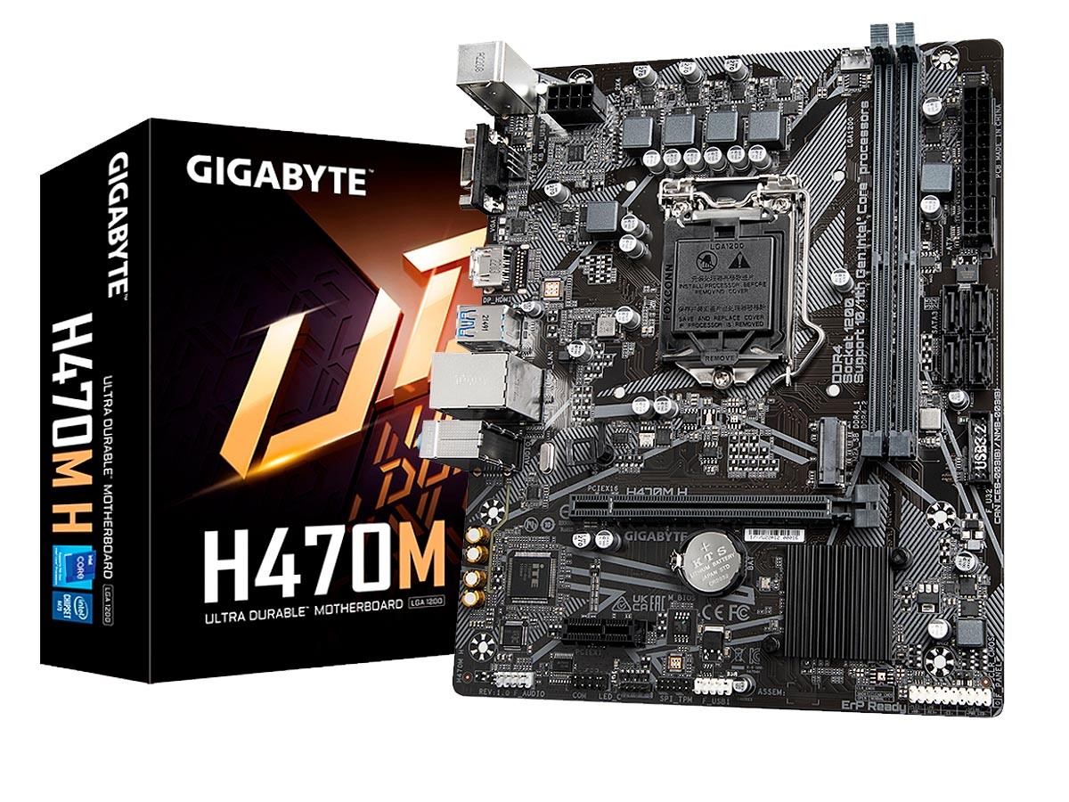 Mainboard GIGABYTE H470M H LGA1200, DDR4, SATA 6.0GB/S, USB 3.2