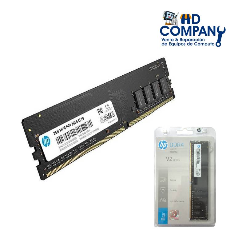 Memoria ram DDR4 HP 8gb 2666 MHZ V2 Series (7EH55AA#ABM)