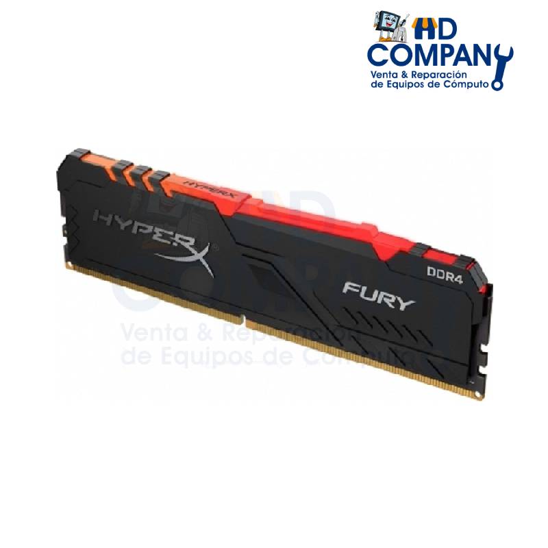 Memoria ram DDR4 KINGSTON HyperX Fury RGB, 16GB, 3200 MHz (HX432C16FB4A/16)