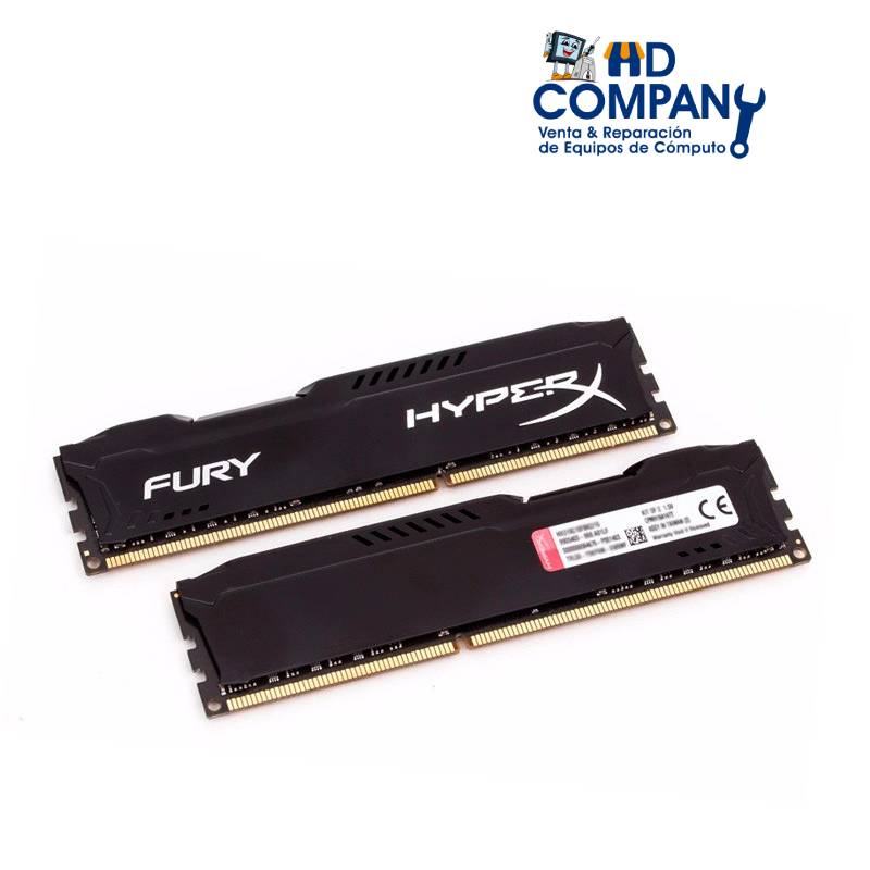 Memoria ram DDR3 KINGSTON HYPERX FURY BLACK, 4GB, 1600 MHZ (HX316C10FB/4)