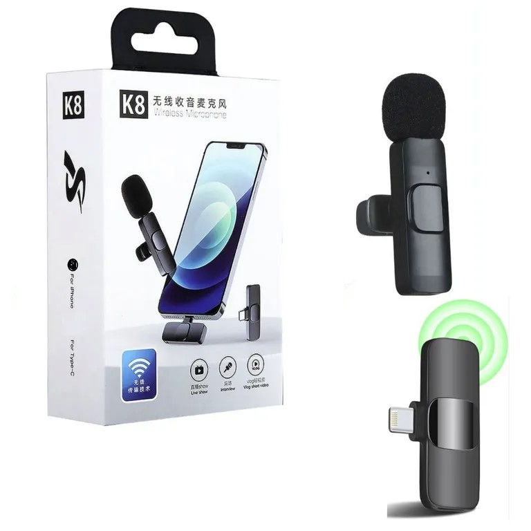 Microfono WIFI  K8 PARA IPHONE PC Y  CELULARES