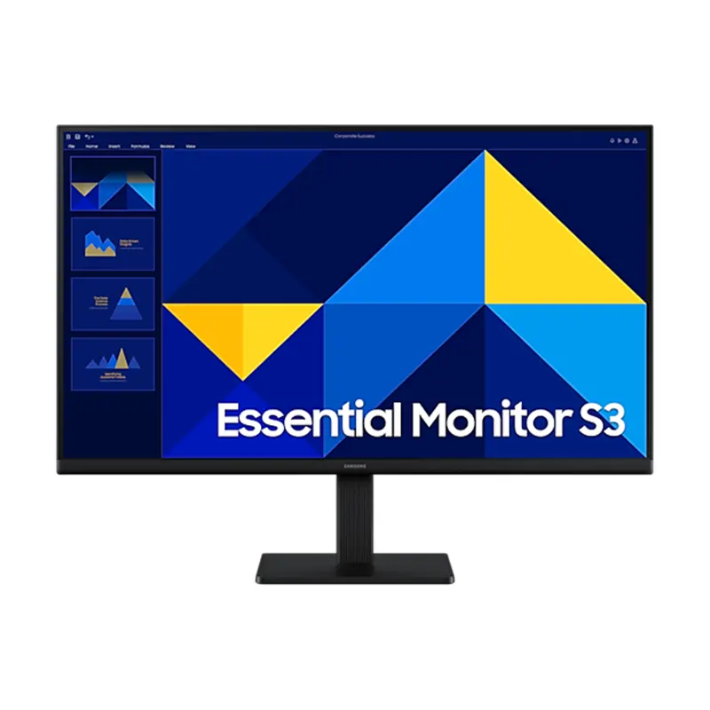 Monitor Samsumg 27', FHD, 100Hz, Panel IPS, Essential S3 Plano, LS27D300GALXZS