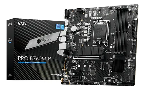 Motherboard MSI PRO B760M-P DDR4, Chipset Intel B760, LGA1700, HDMI, DP, VGA, mATX
