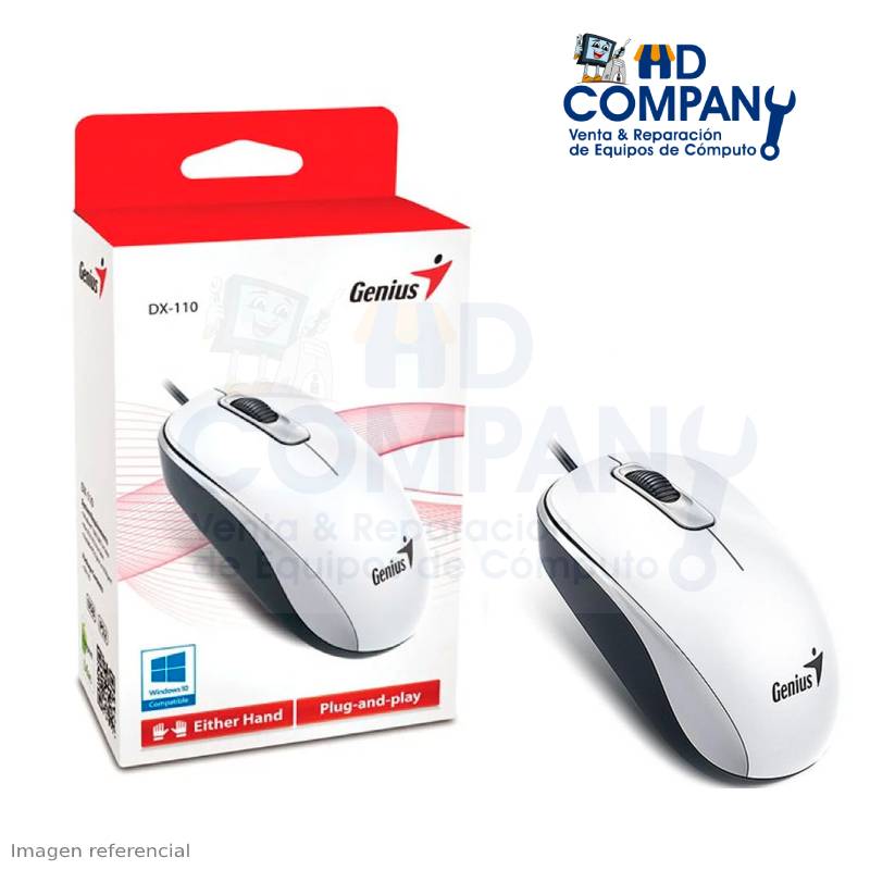 Mouse GENIUS DX-110 USB blanco