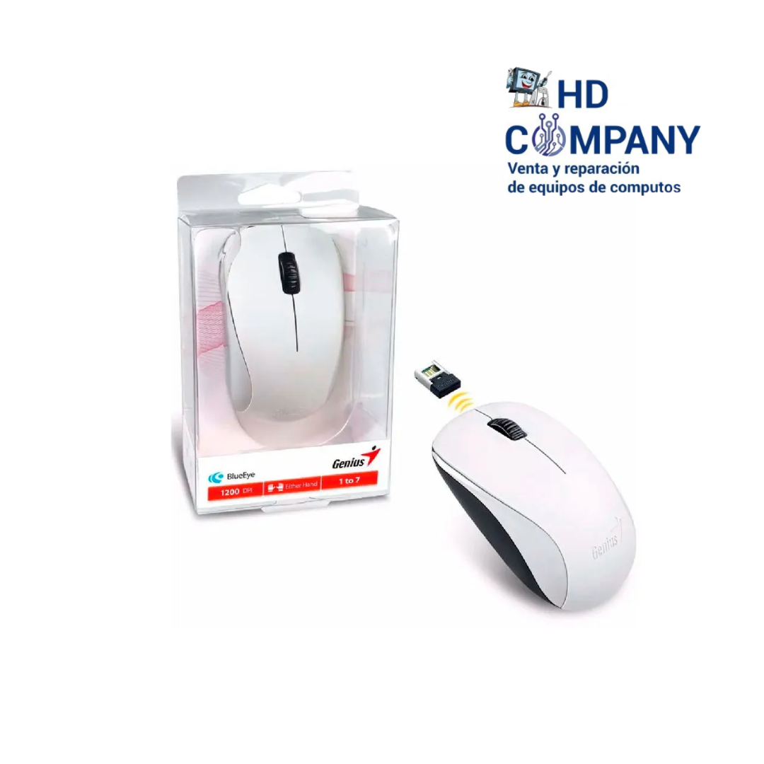 Mouse GENIUS NX-7000 inalambrico blanco