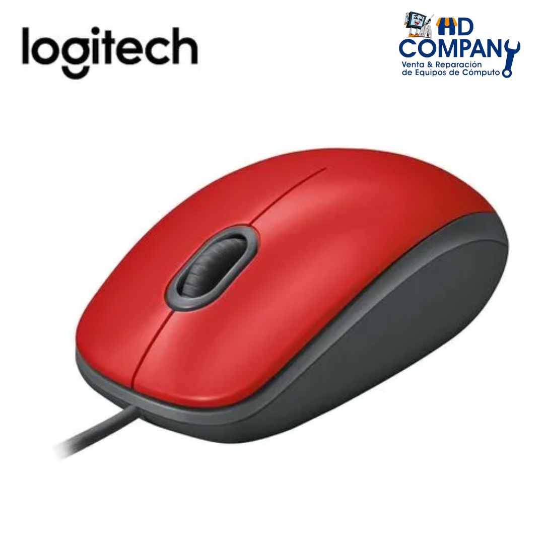 Mouse LOGITECH M110 SILENT USB RED