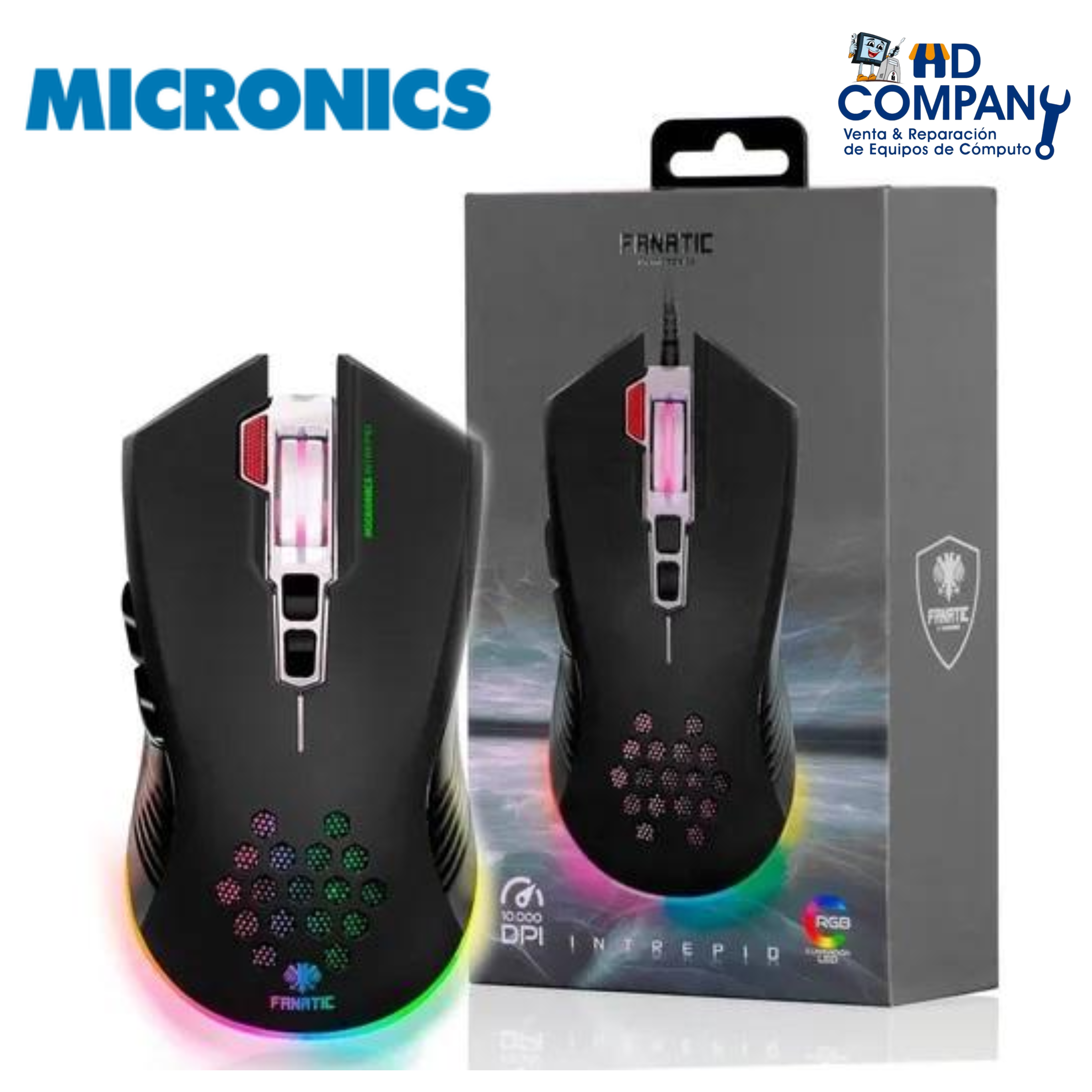 Mouse MICRONICS intrepid ftn MIC GM8001 gamer