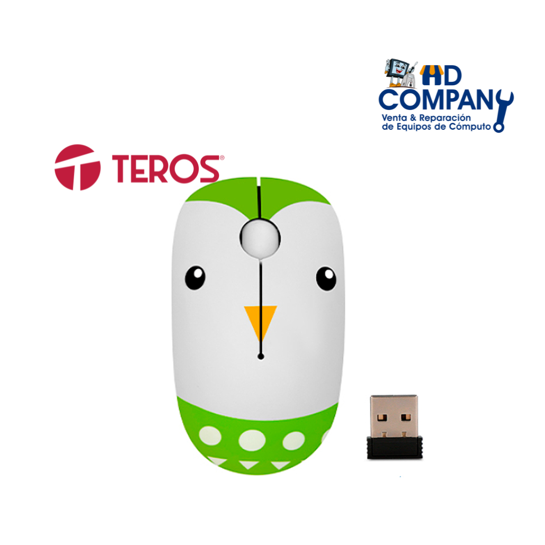 Mouse TEROS TE-1215S inalámbriico , 1000 DPI, receptor USB, 3 botones