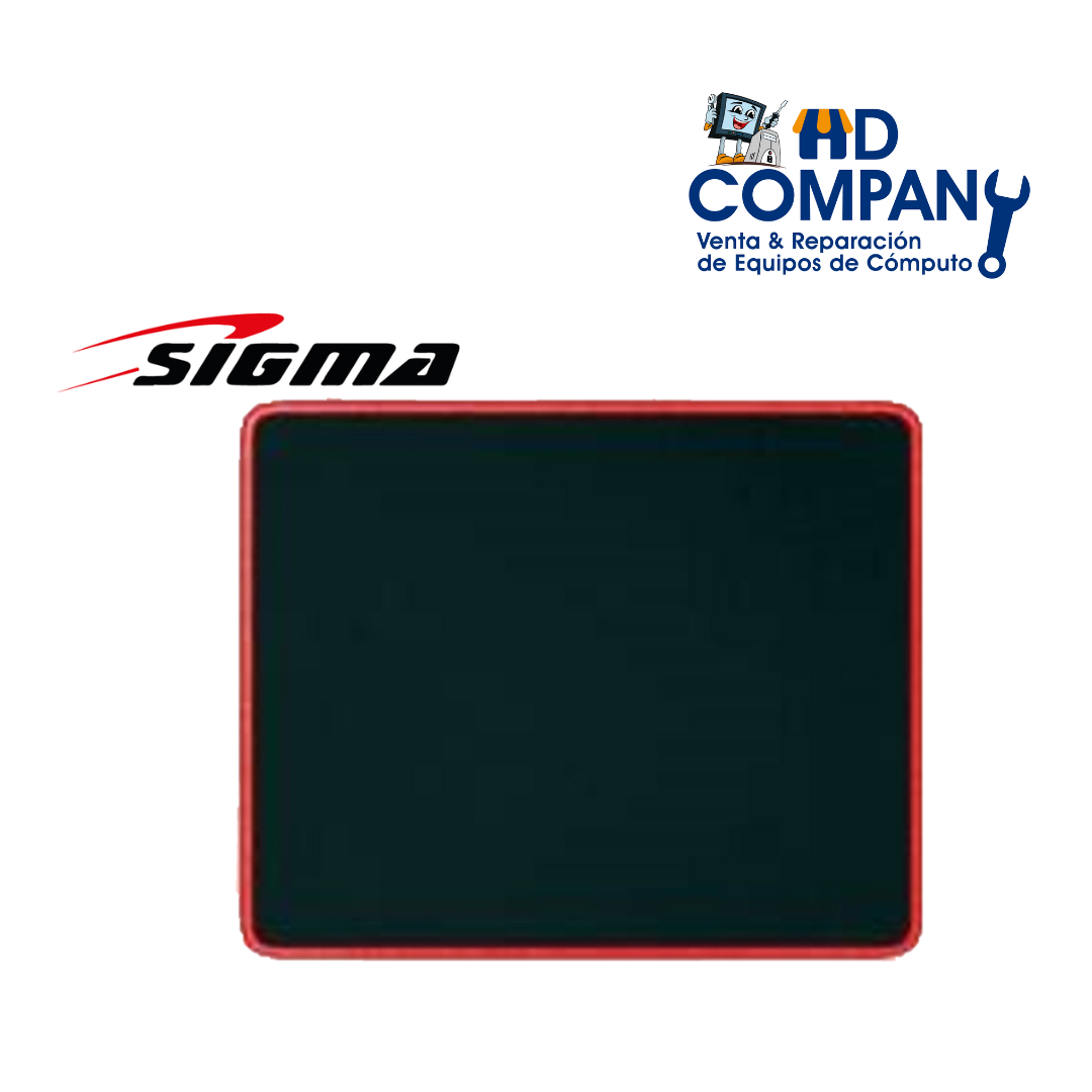 PAD MOUSE SIGMA X39.1 SOLID ROJO/GRIS