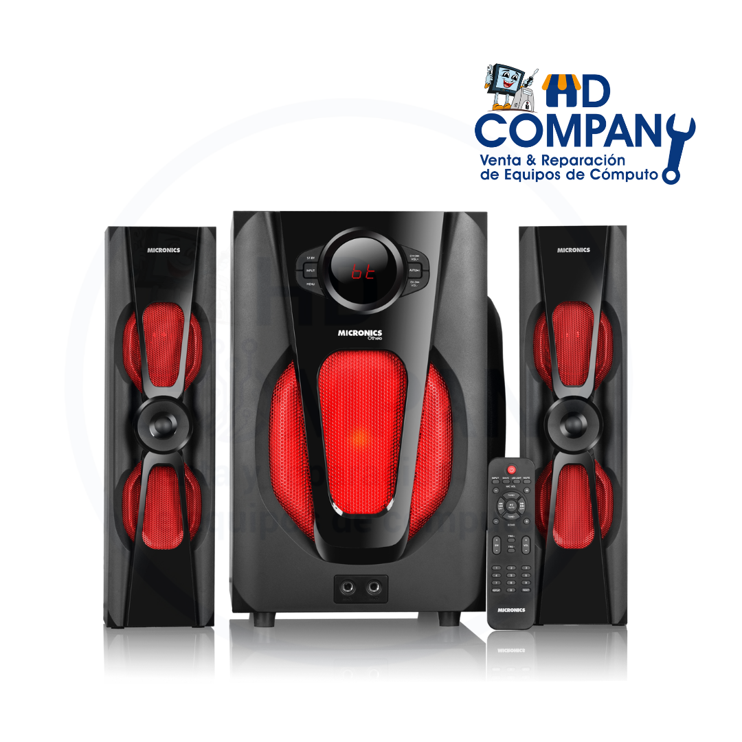Parlante Micronics Othelo MIC S7032BT FM/USB/SD WIFI - Negro