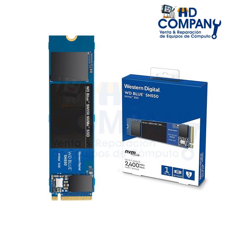 SSD M.2 SOLIDO WESTERN DIGITAL BLUE 1TB SN550 2280 | WDS100T2B0C
