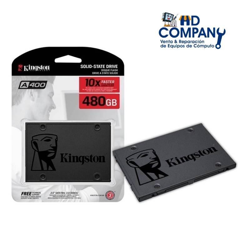 SSD solido KINGSTON A400 480GB SATA 6GB/S, 2.5", 7MM | SA400S37/480G