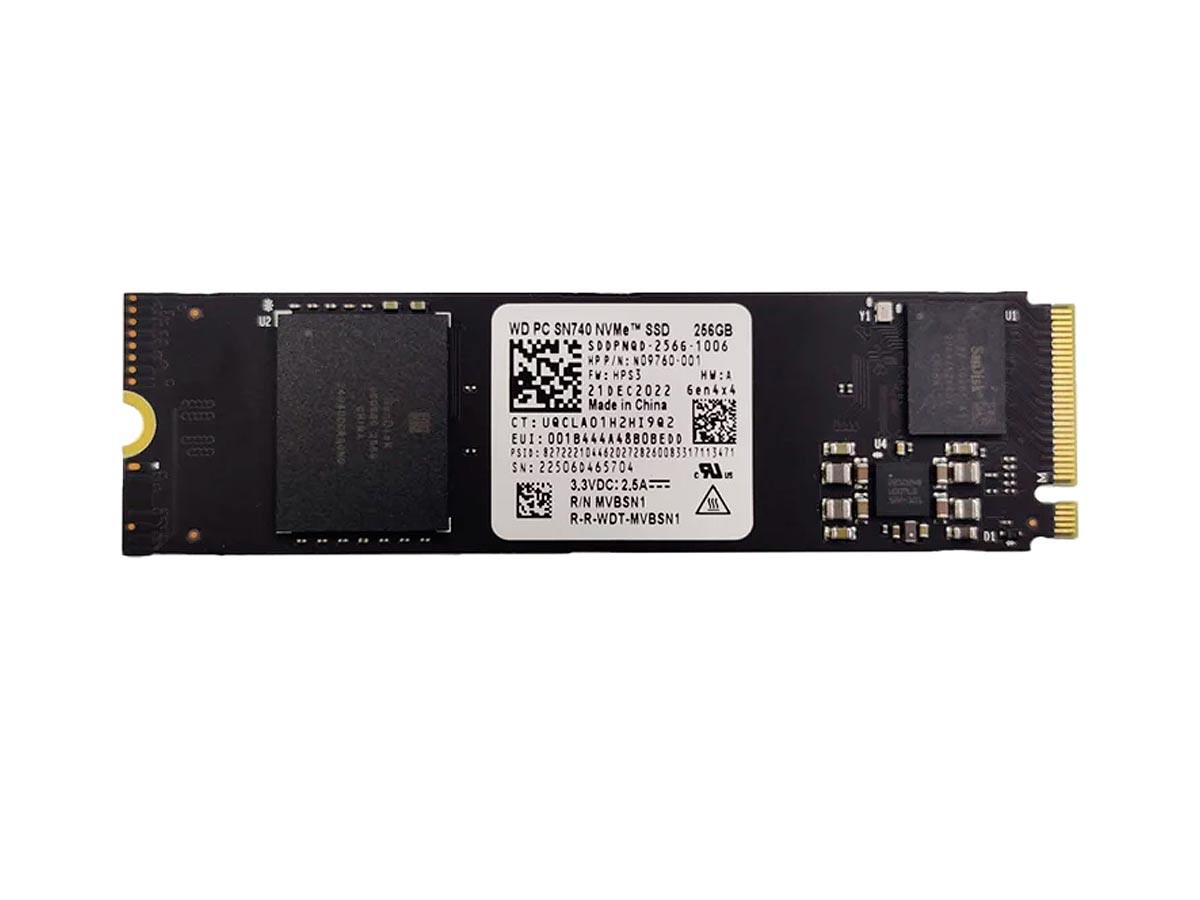 SSD SOLIDO NVME WD 256GB SN740 BLACK