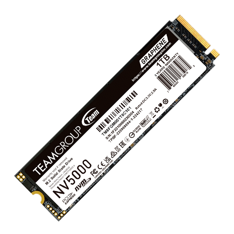 SSD SOLIDO TEAMGROUP NV5000 M.2 PCIe 4.0 SSD M.2 1TB, PCIe Gen4x4 con NVMe
