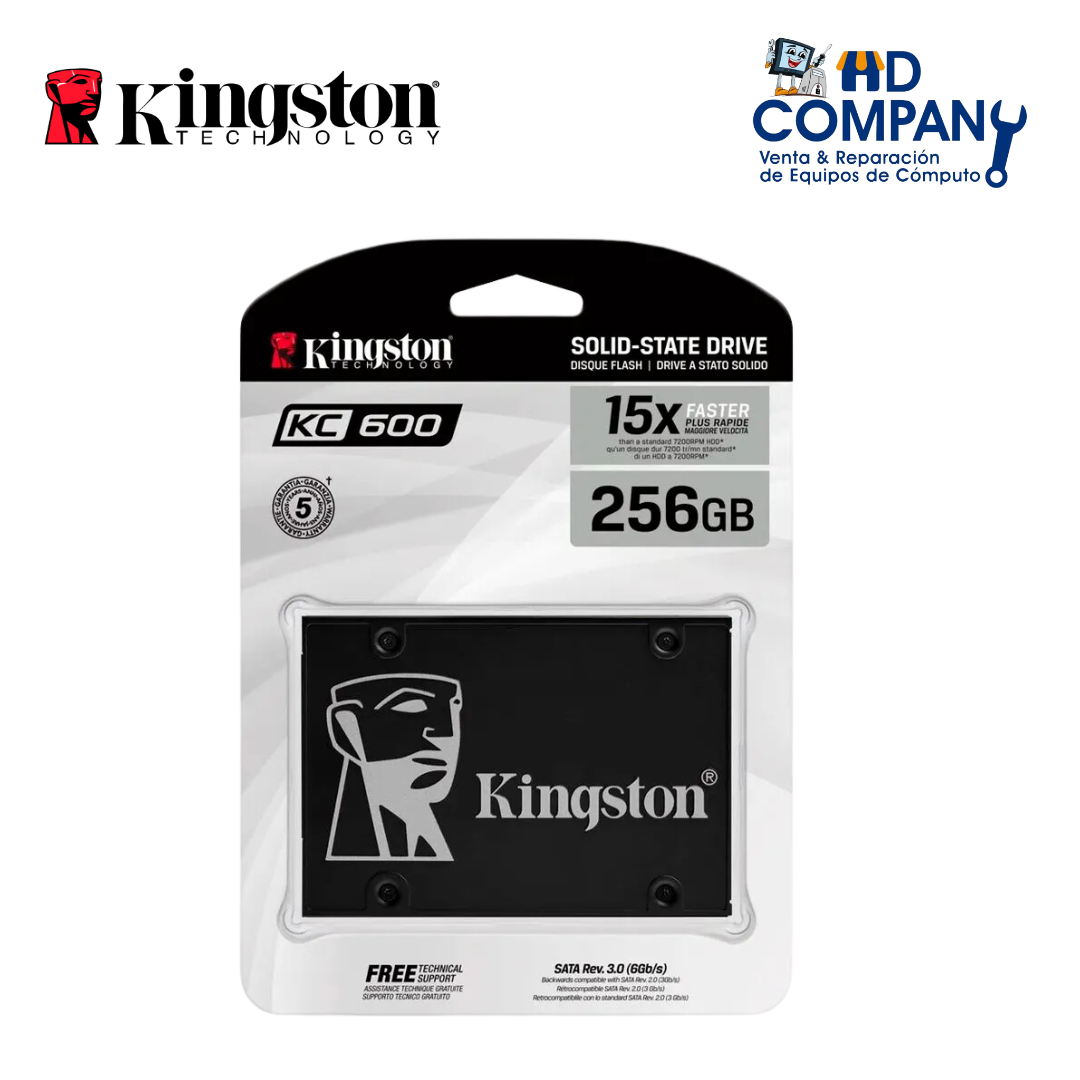 SSD disco solido Kingston KC600 256GB