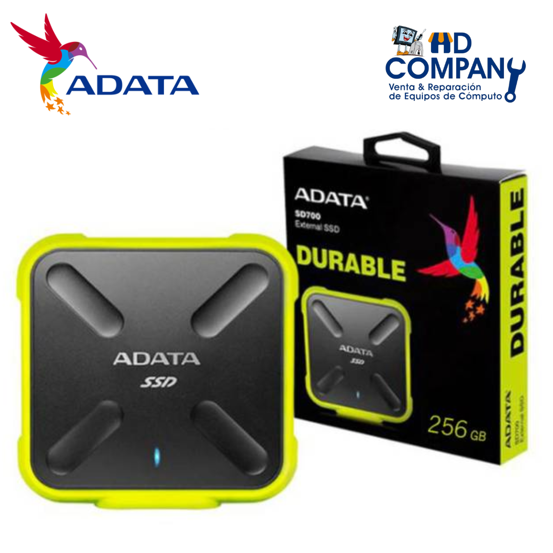 SSD externo ADATA 256GB SD700 USB 3.2 DURABLE