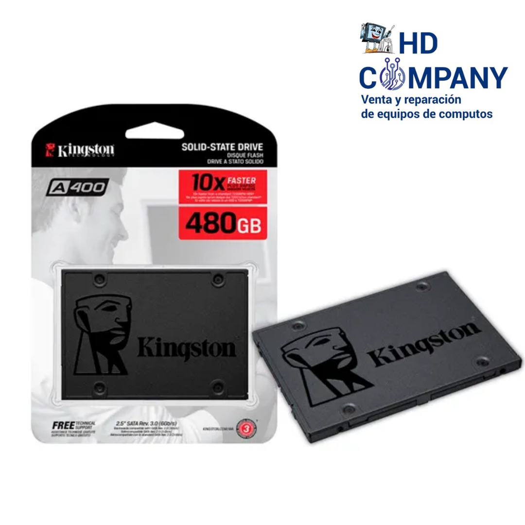 SSD solido KINGSTON A400 480GB SATA 6GB/S, 2.5", 7MM | SA400S37/480G