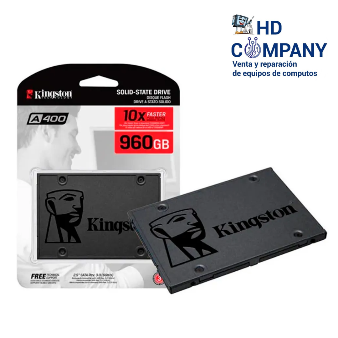 SSD solido KINGSTON A400 960GB SATA 6.0 GB/S, 2.5", 7MM.