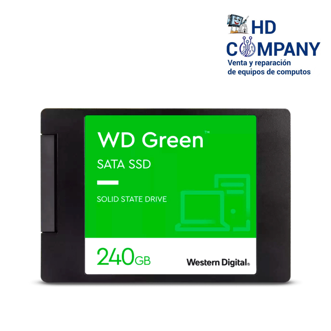 SSD solido WESTERN DIGITAL GREEN 240GB, SATA 6GB/S, 2.5  7MM. (WDS240G3G0A)