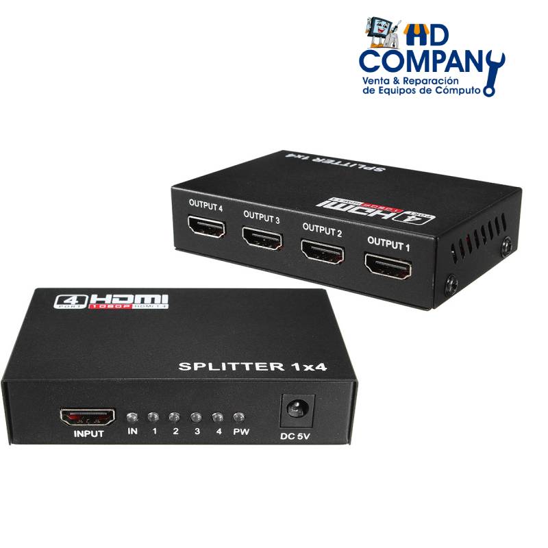 Splitter HDMI 1 entrada 4 salidas