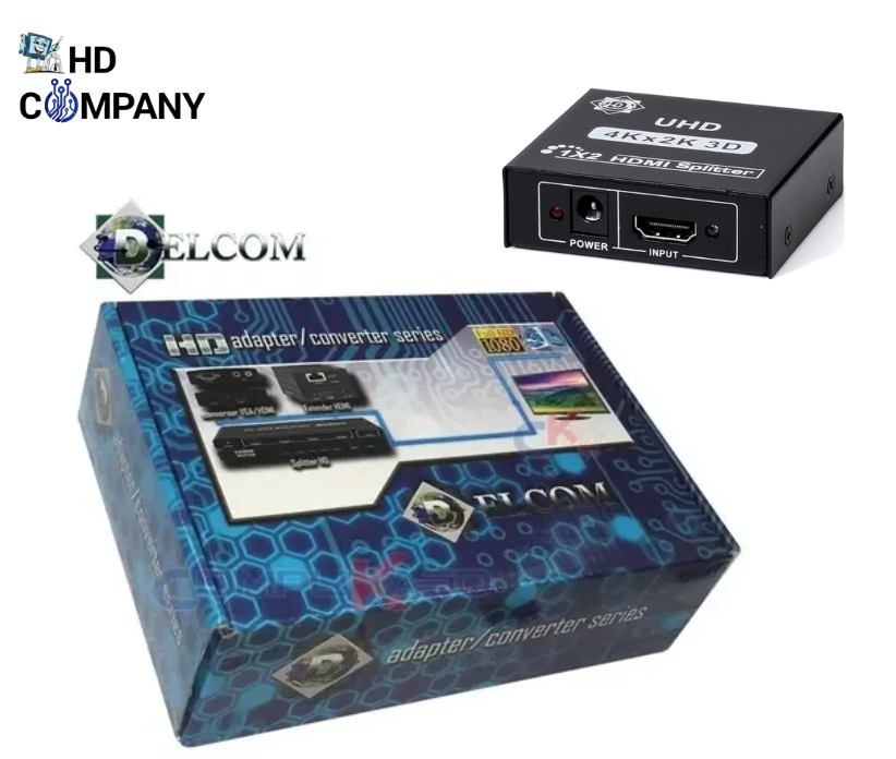 Splitter Hdmi 1x2 FHD 4K DELCOM
