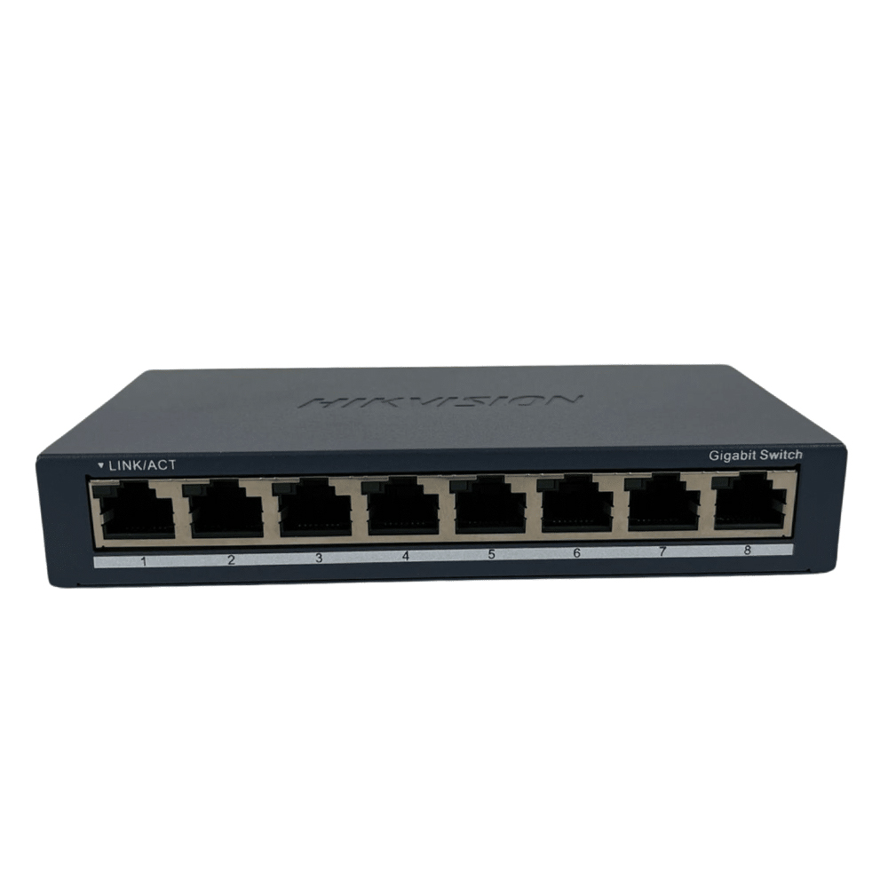 Switch HIKVISION 8 Puertos Gigabit 10/100/1000mbps METALICO