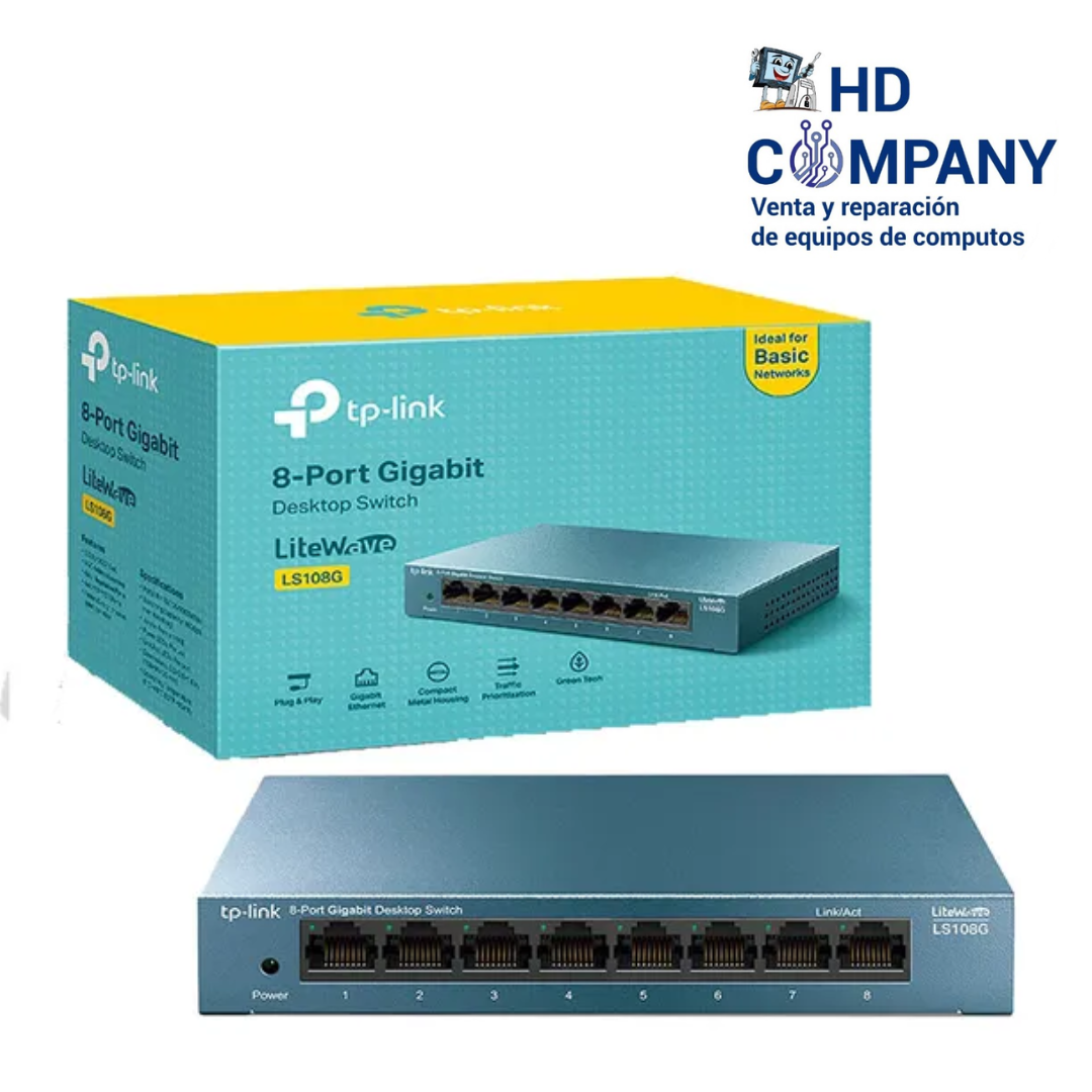 Switch TP-LINK LS108G 8 puertos gigabit