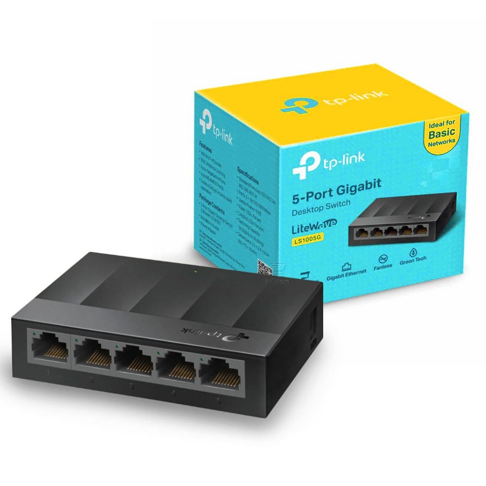 Switch TP-Link 5 Puertos LS1005G 10/100/1000 GIGABIT Mbps