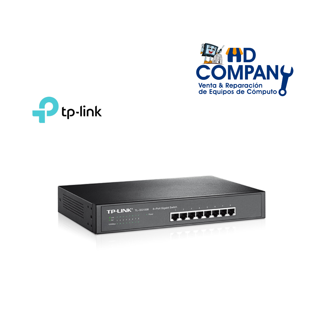 Switch TP-Link TL-SG1008 de 8 Puertos Gigabit