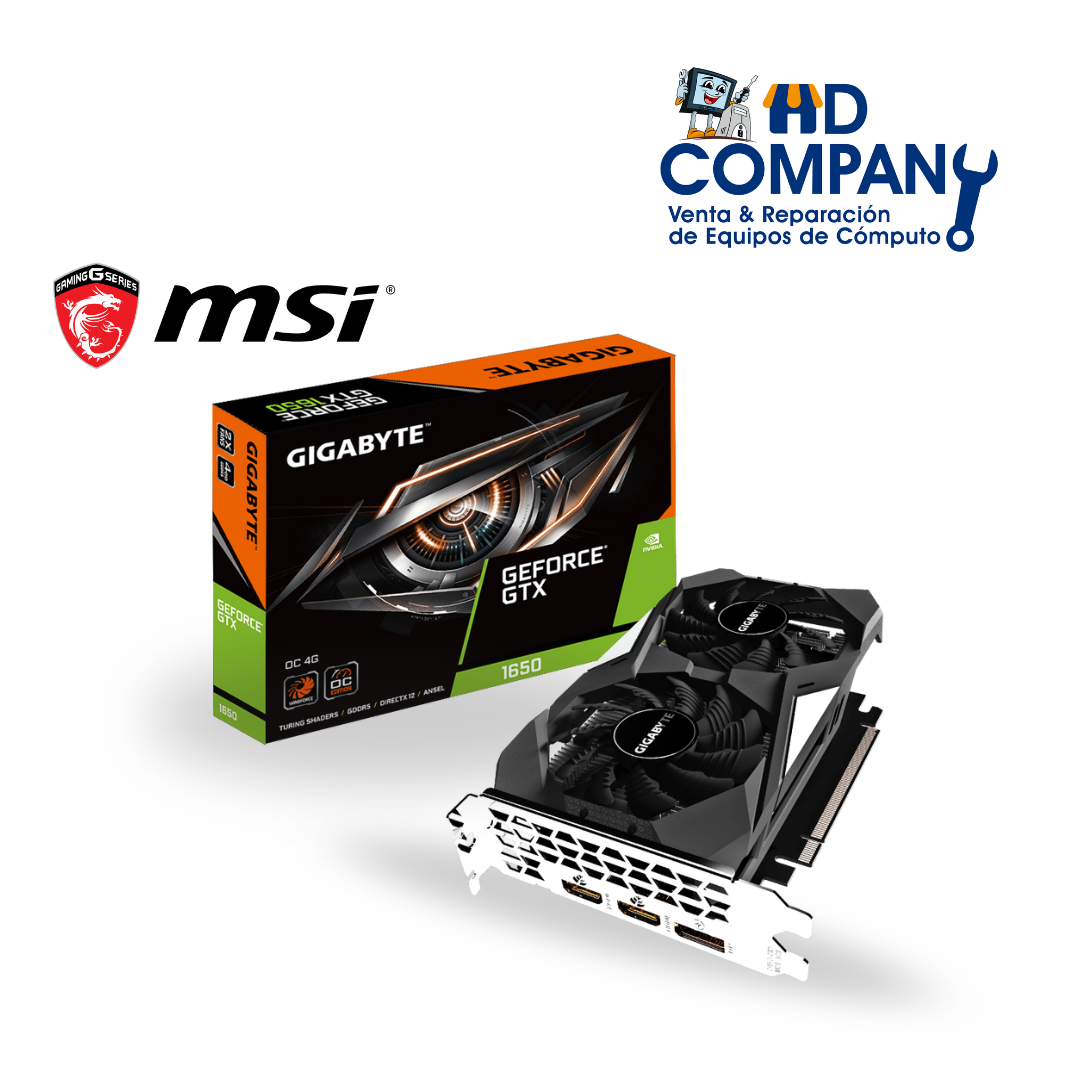 TARJETA DE VIDEO Nvidia MSI GeForce GTX 1650 VENTUS 4GB DDR6