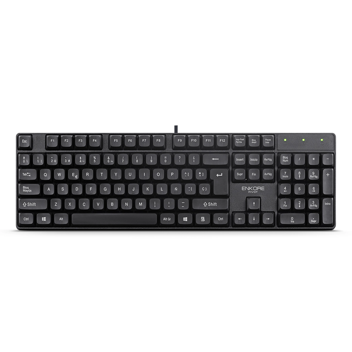 TECLADO ALAMBRICO ENKORE PIVOT ENK301|CONUSB