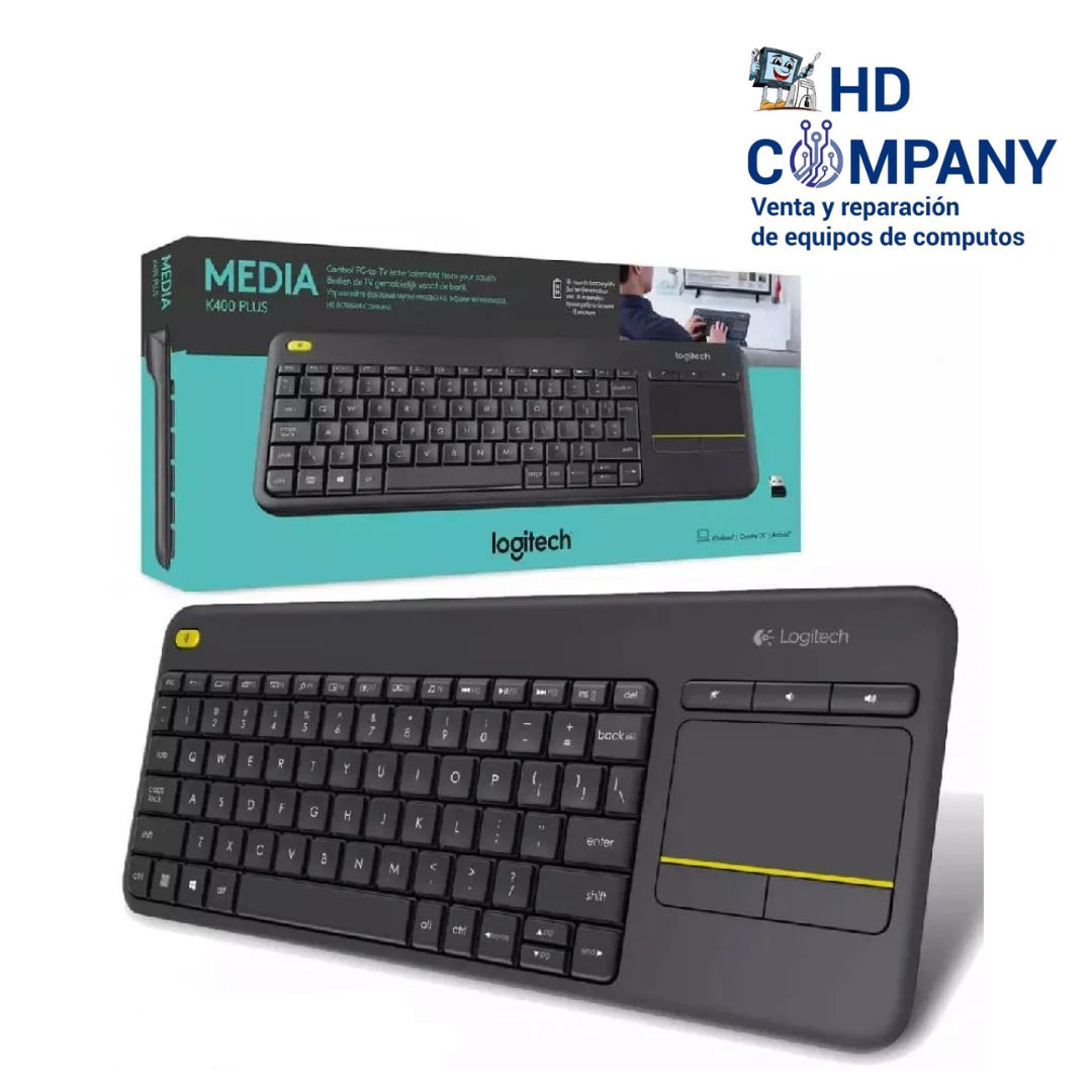 TECLADO INALAMBRICO C/ TOUCHPAD LOGITECH K400 PLUS tv |BLACK