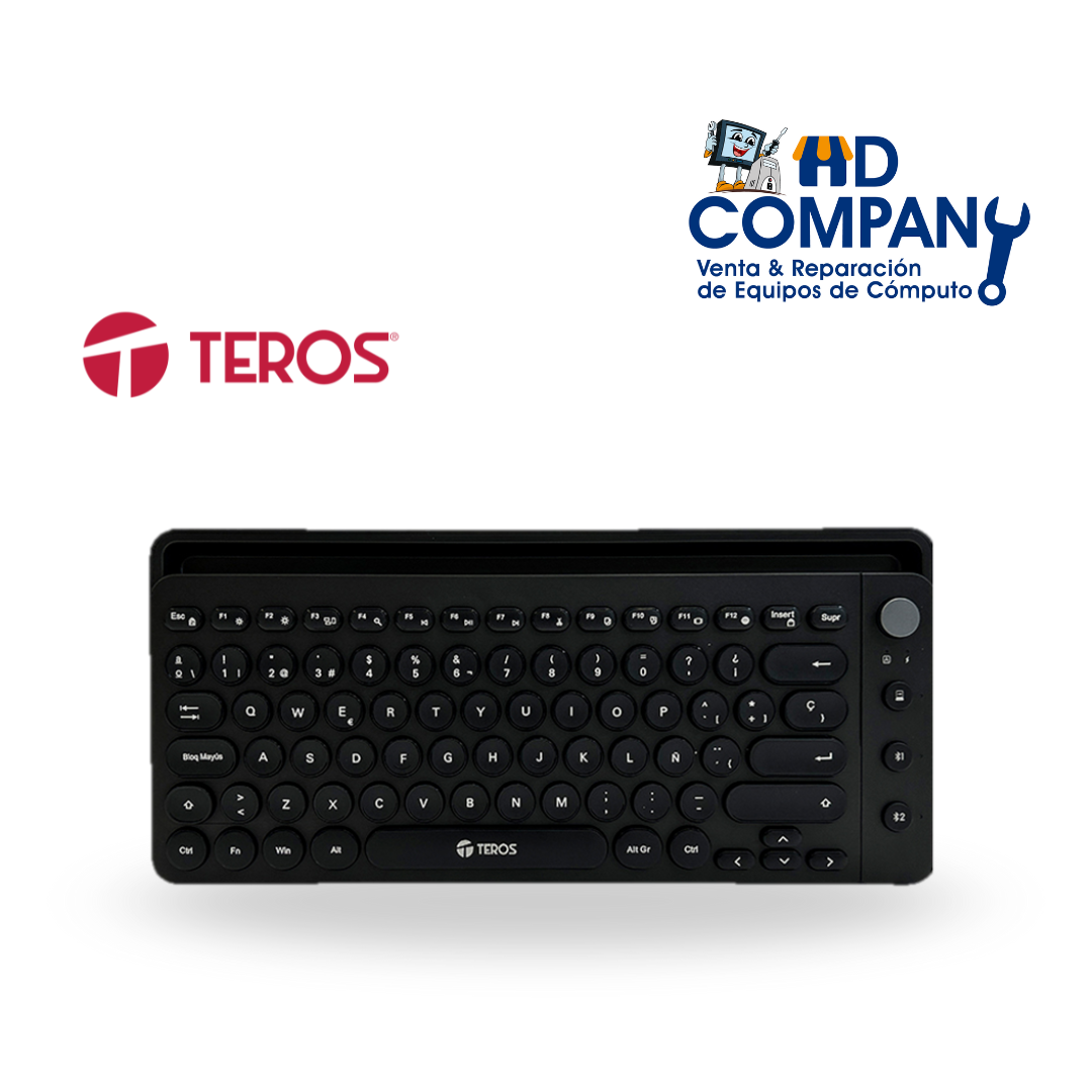 TECLADO TE-4064N, 2.4GHZ, INALAMBRICO +BT 5.2, NEGRO.