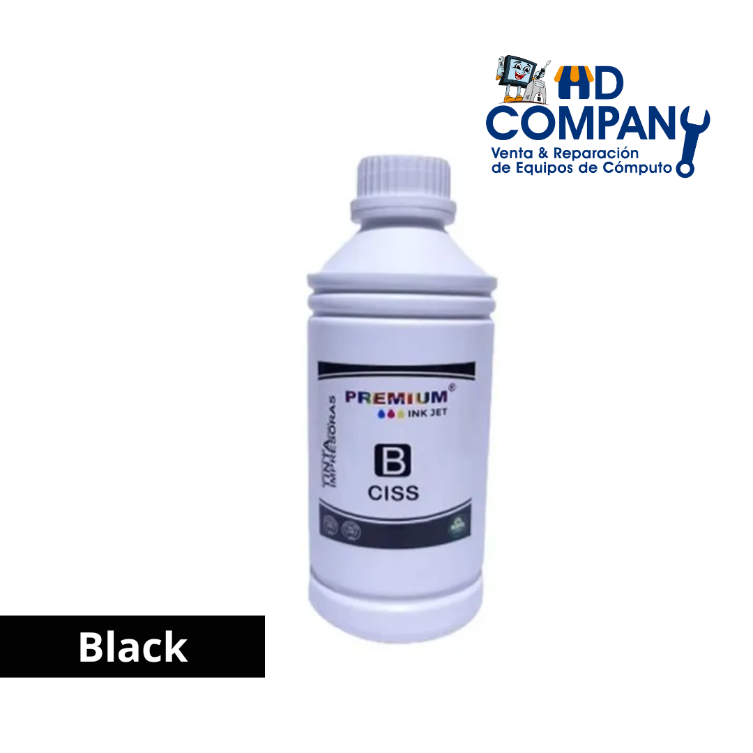 TINTA CISS BLACK 1LT