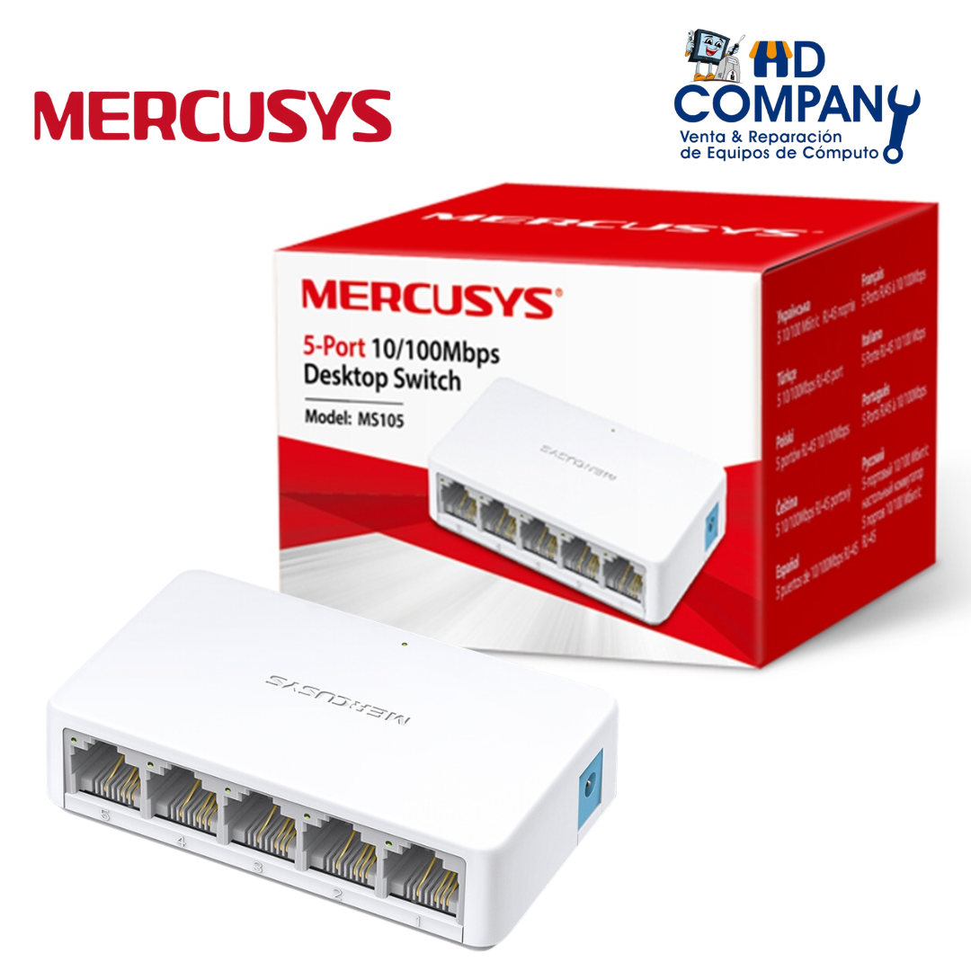 TP-Link Mercusys MS105 5-Port 10/100Mbps Desktop Switch