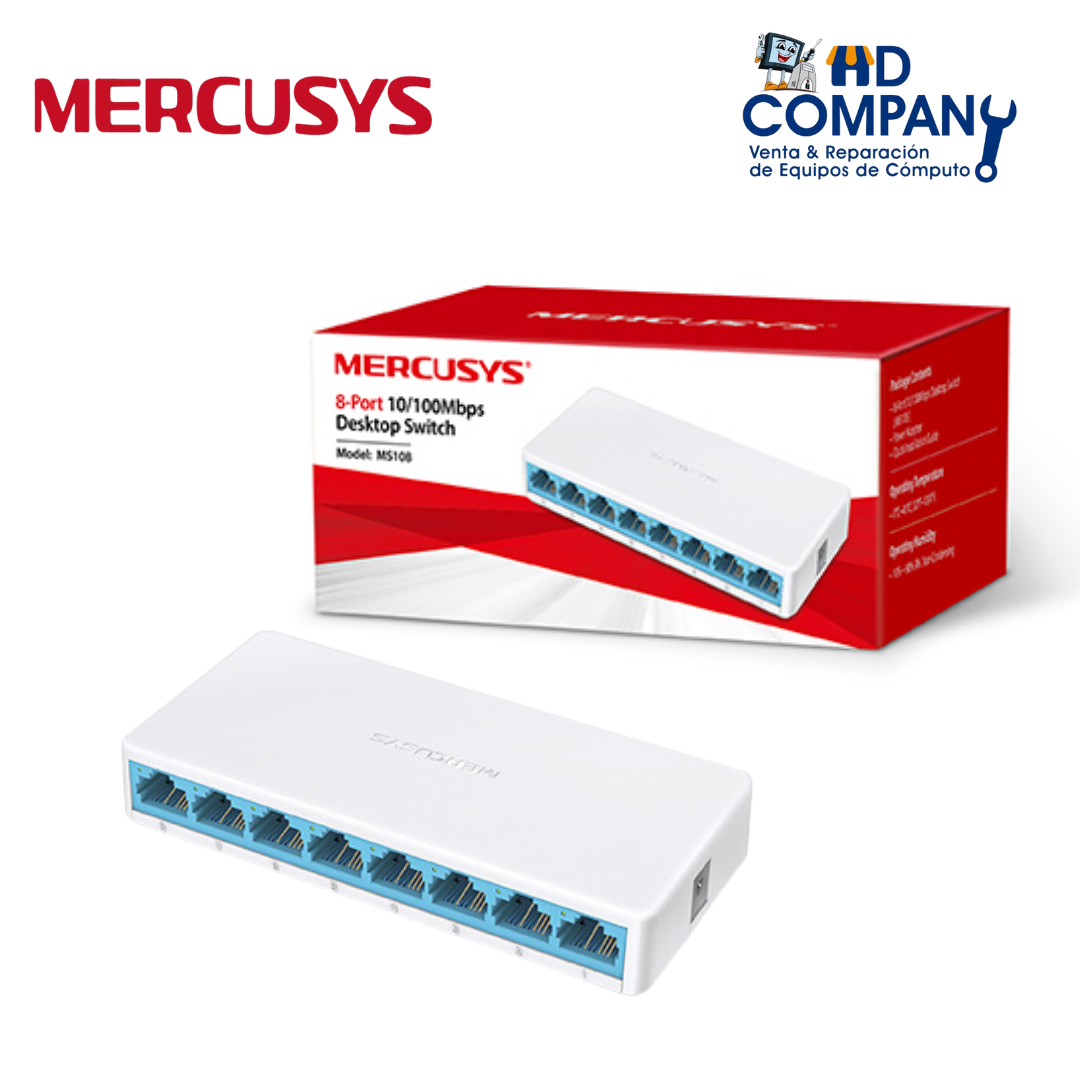 TP-Link Mercusys MS108 8-Port 10/100Mbps Desktop Switch