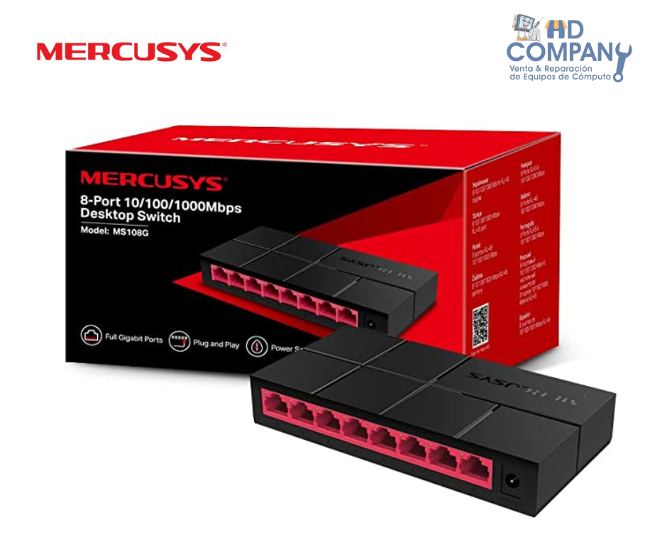 TP-Link Mercusys MS108G 8-Port Gigabit Desktop Switch