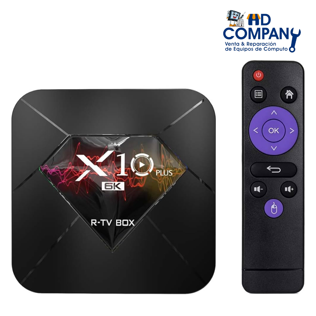 TV BOX X10 PLUS Android 9.0 Smart TV Box UHD 4K Media Player 6K - 4GB