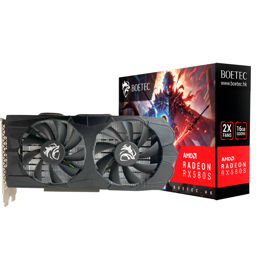 Tarjeta de Video BOATEC Radeon RX580S 16GB gaming GDDR5