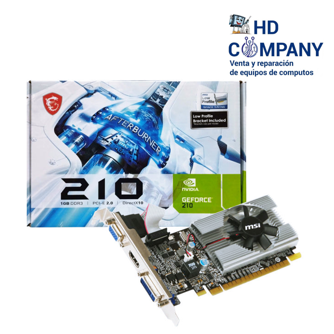 Tarjeta de Video MSI NVIDIA GeForce N210, 1GB DDR3 64-bit, HDMI/DVI/VGA