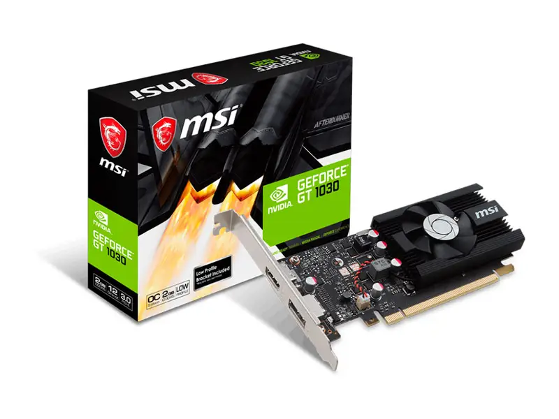 Tarjeta de video MSI GT1030 4GB  DDR4 LOW PROFILE