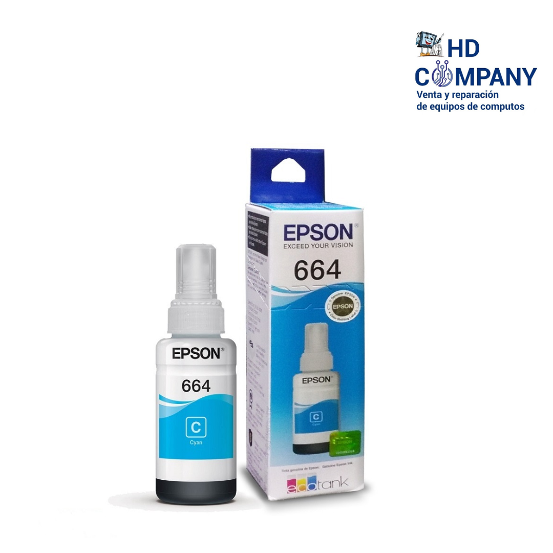Tinta INKORE PARA EPSON T664  T674 Cyan| caja