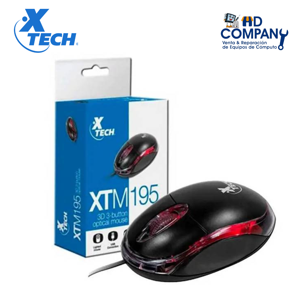 XTM-195 Xtech - Mouse - Wired